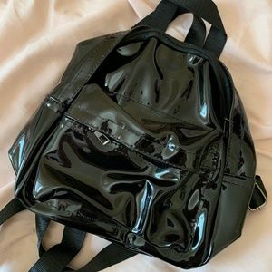 Semi-Transparent Black MinBackpack PVC/Jelly